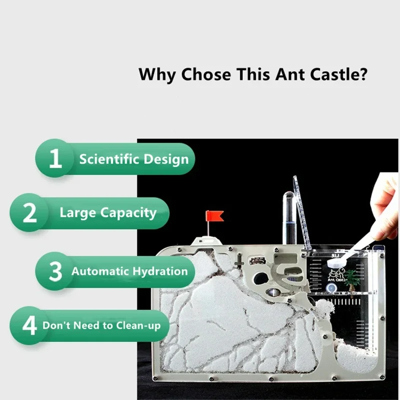 Ant Castle with Water Tower Ants Habitat Observing Kit Empire Workshop Ecological Educational Box Geosafari STEAM Learning Tool