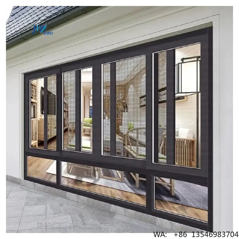 Ace Aluminum Alloy Frame Double Glass Sliding Windows Aluminum Windows Picture Sliding Door