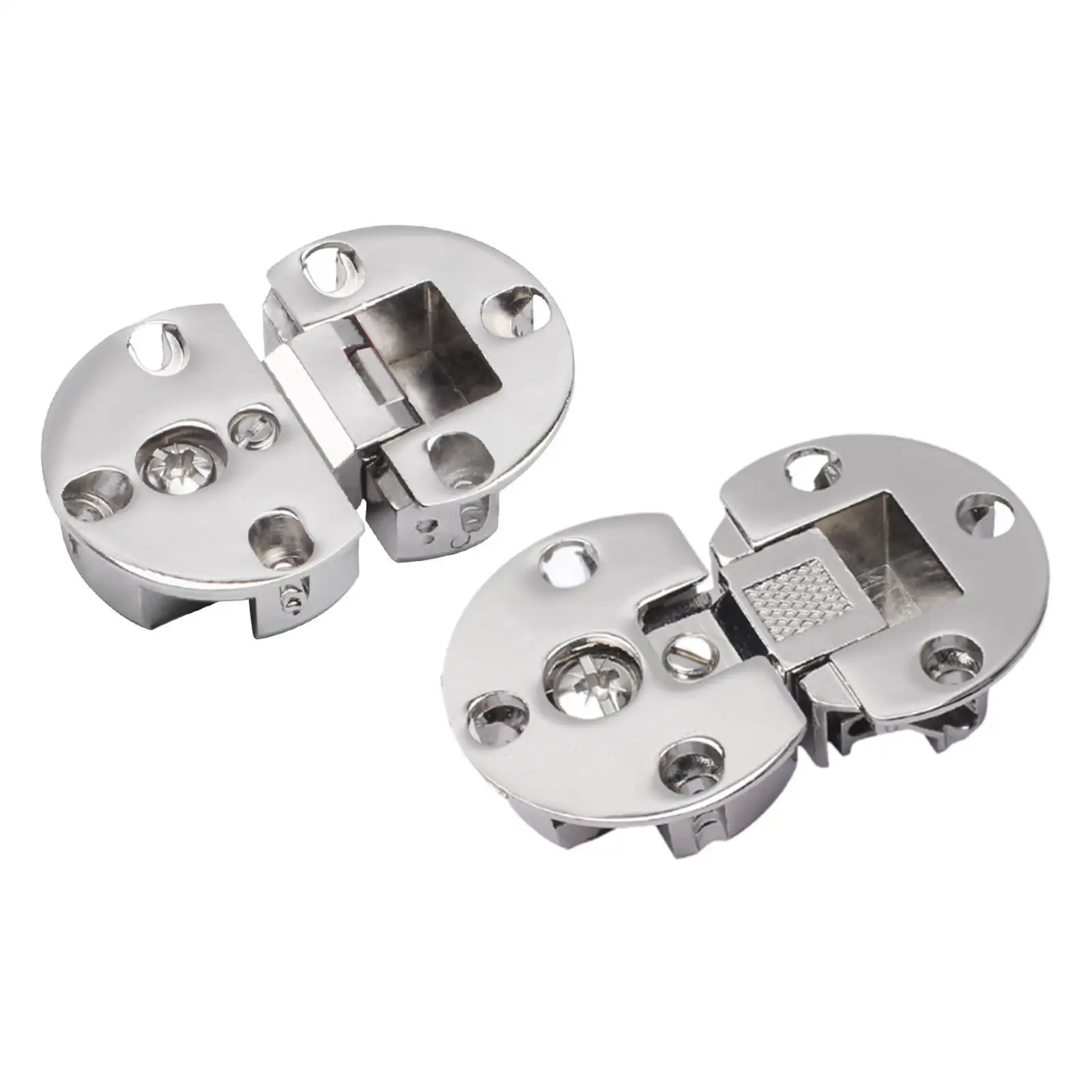 2x Flip Hinges High Performance Furniture Accessories Round Edge Hinges for Furniture Doors Closet Computer Table Sewing Machine