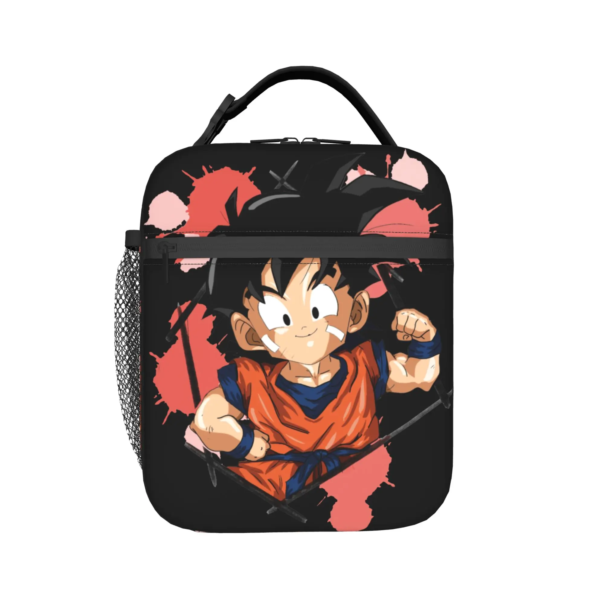 D-Dragon Ball Thermal Insulated Lunch Bags for Office Japanese Anime Portable Bento Box Cooler Thermal Food Box