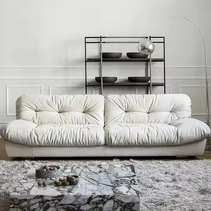 for Dream Cloud Couch Fabric Sofa Soft Lazy Sofa Sleeper Comfy Upholstered Luxury Contemporary Fabric White Sofa Set