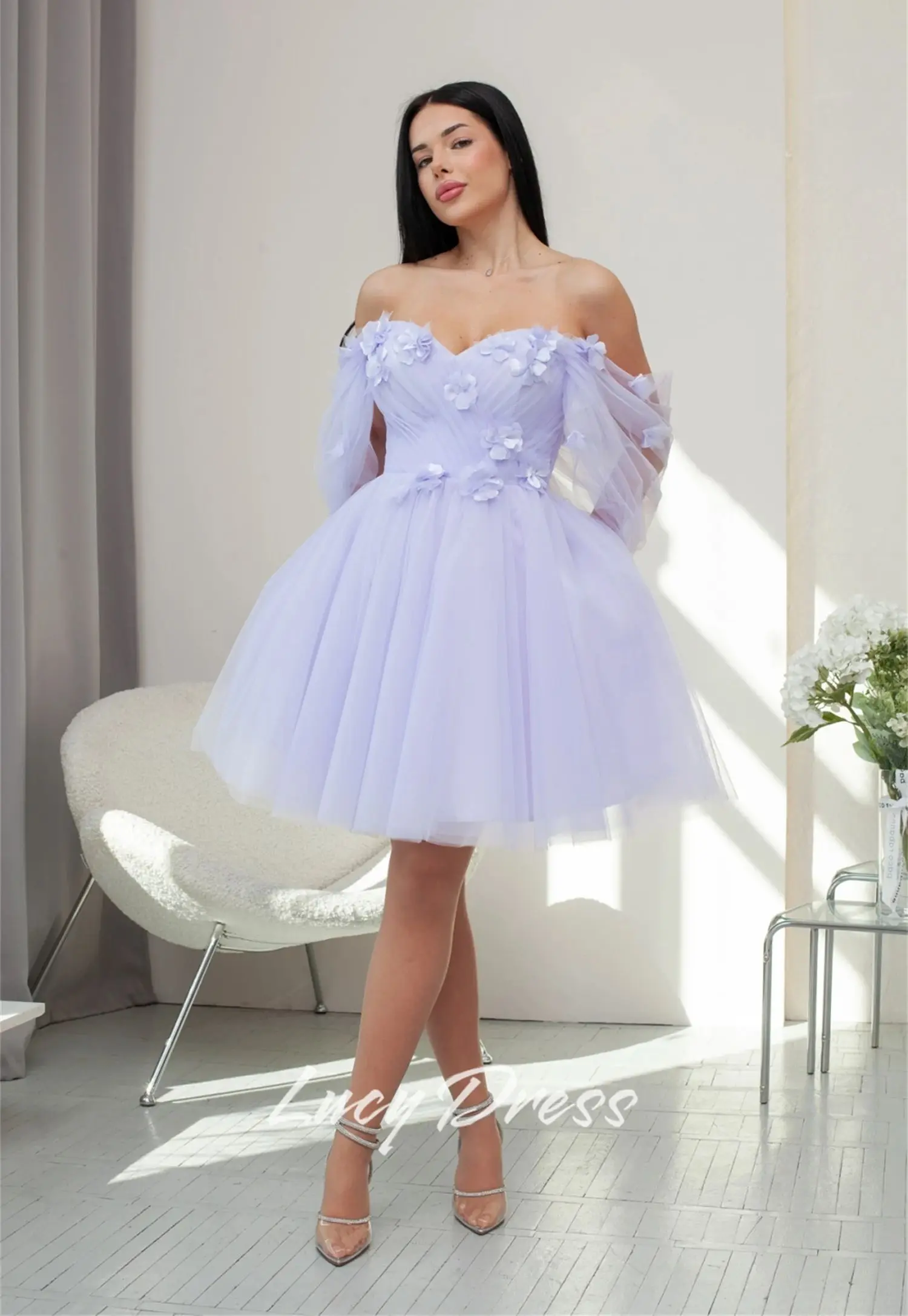 Lucy robe de soirée personnalisée robes pour Quinceanera robe d'occasion spéciale robes formelles femmes grâce robes de bal jupe courte