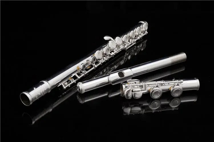 High Quality Silver Plated  Student 16 Hole Flute For Beginner