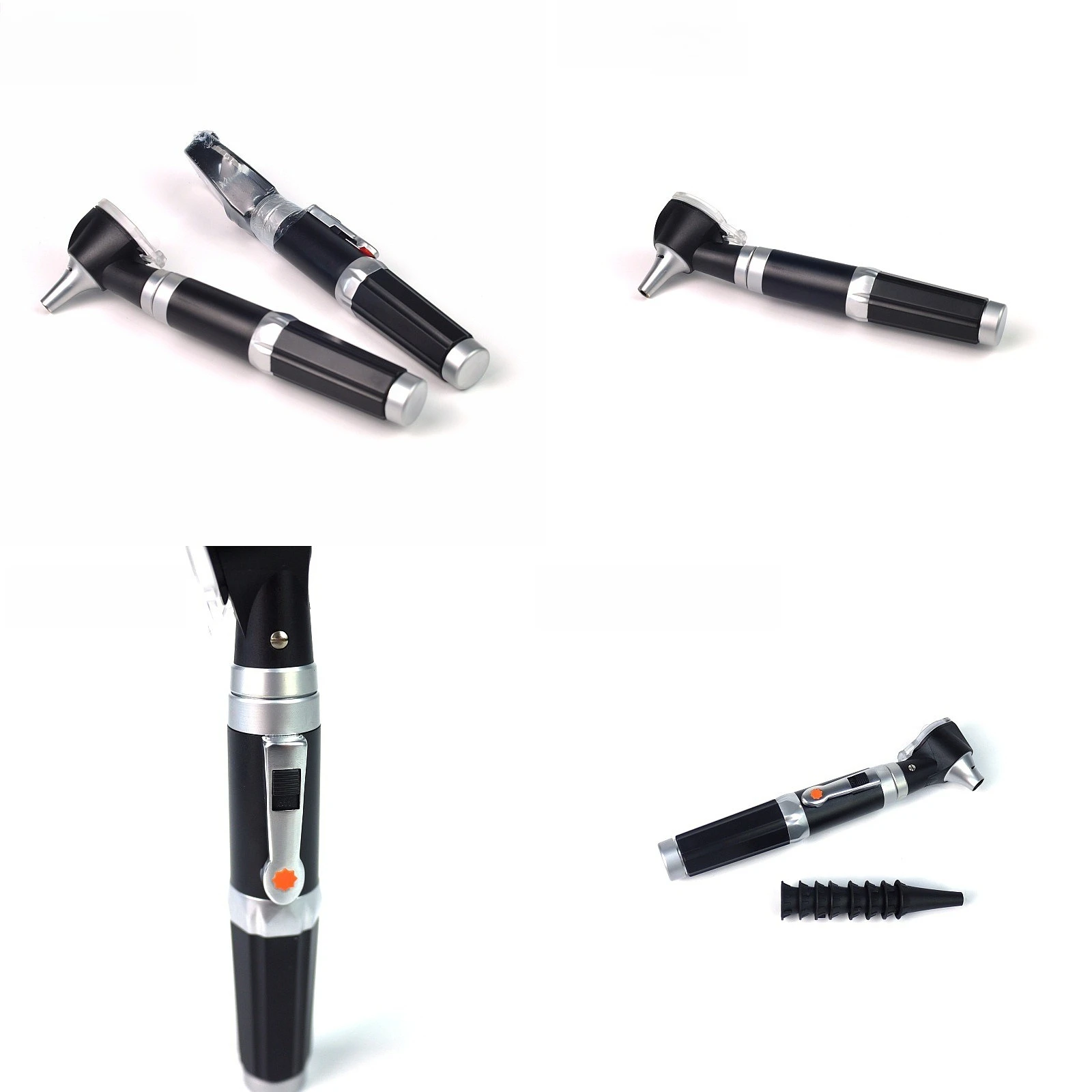 Mini Portable LED Fiber Optic Otoscope Digital Ear Scope Inspection Set