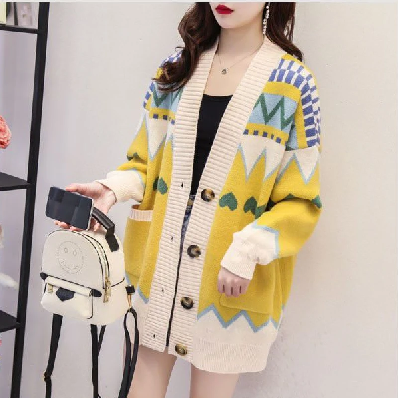 

Вязаный свитер Dalong Jaet No Pilling New Sle, весна-осень-зима, открытый кардиган, элитный женский модный