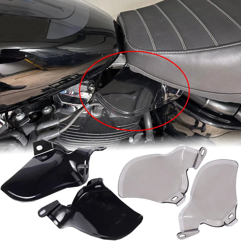 For Harley Street Bob FXBBS Softail Low Rider ST FXLRST 2025 2018-2024 FXBR Fat Boy Sport Glide Heat Deflector Shield Side Panel