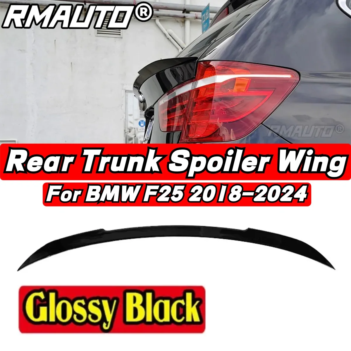 

Задний спойлер для BMW X3, F25, 2010, 2011, 2012, 2013, 2014, 2016, 2017, черный глянцевый спойлер для крыла BMW F25, задний спойлер на крышу автомобиля, внешняя деталь