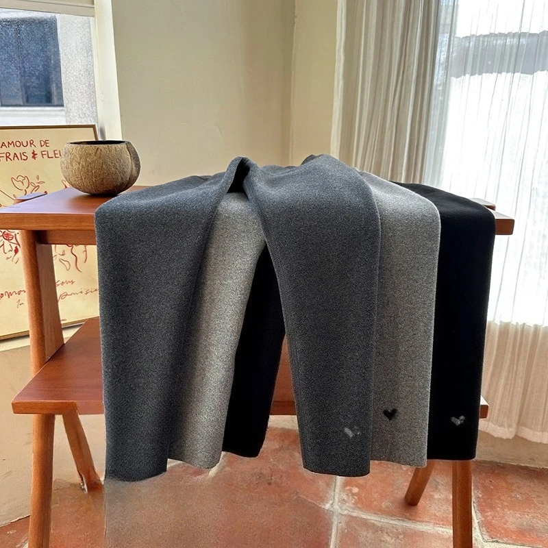 

Fleece leggings for girls pants 2025 winter fleece integrated thermal thickened outer trousers