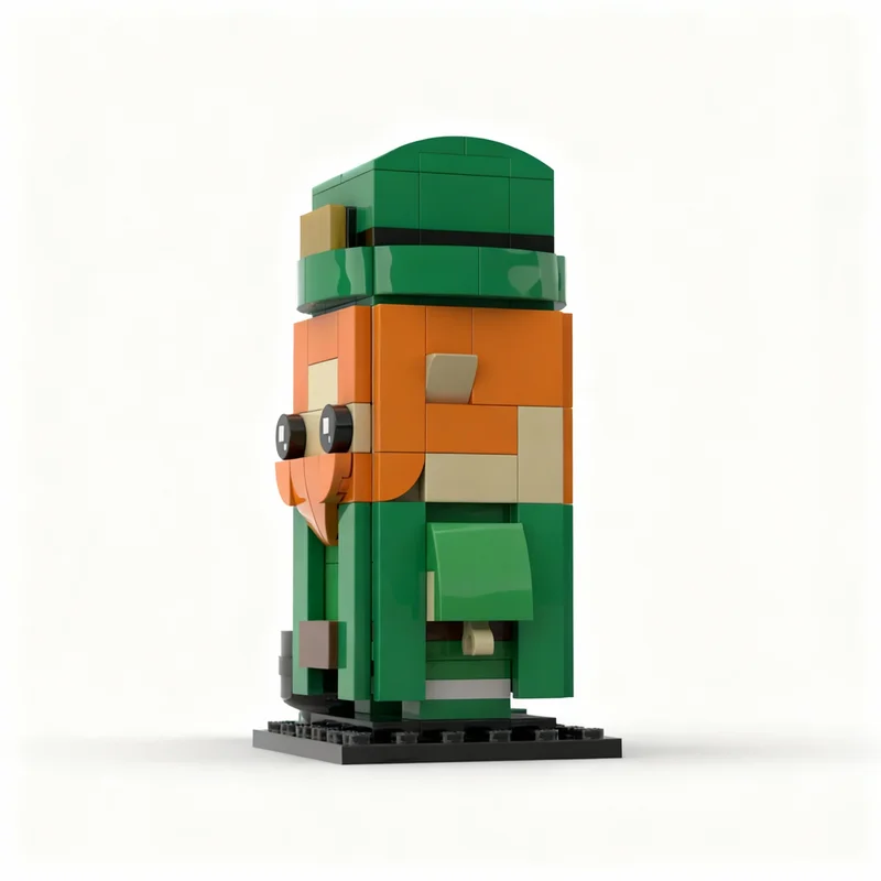 ตัวต่อ MOC Leprechaun Brickheadz 139 ชิ้น ชุดตัวต่อสร้างสรรค์ ของเล่นเสริมพัฒนาการ ของขวัญคริสต์มาส ของขวัญวันเกิด