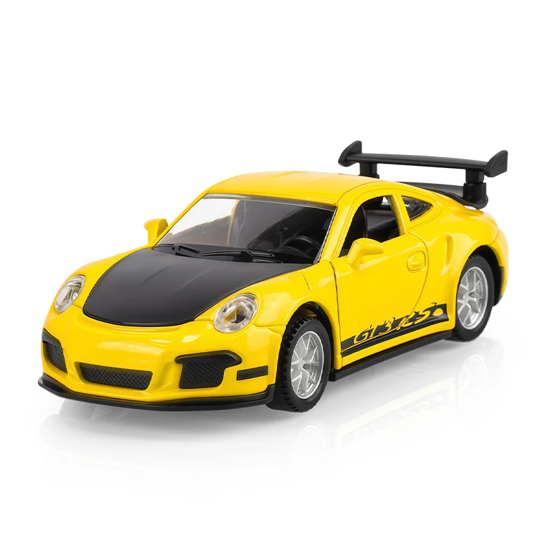 

Металлическая модель автомобиля Porsche 911 GT3 RS 1:36, суперкар из Fast & Furious, цельная машинка-игрушка для мальчиков, литая модель авто, подарок, Hot Wheels Pull Back