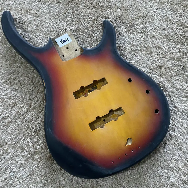 Multiple Color Bass Guitar Body Finished Ready for Installed 4 Strings Bolt-on Stock Items Surface Damages &Dirty YB001