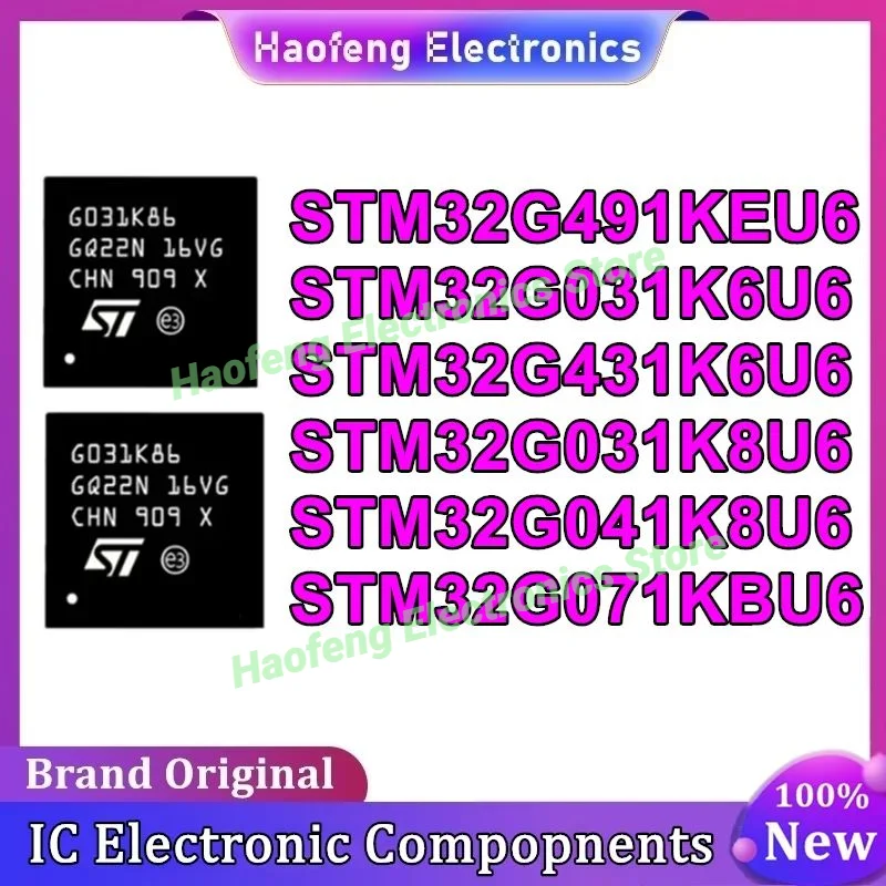 

STM32G031K6U6 STM32G031K8U6 STM32G041K8U6 STM32G071KBU6 STM32G431K6U6 STM32G491KEU6 STM32G STM32 STM IC MCU Chip QFN32 in stock