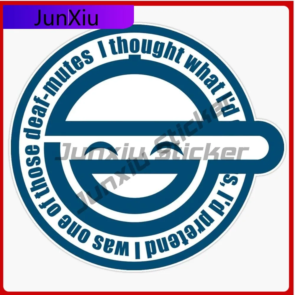 

Laughing Man Vinyl Sticker Waterproof Decal Accessories Car Laptop Wall Window Bumper Sticker Decal Mountains Stickers For Suv