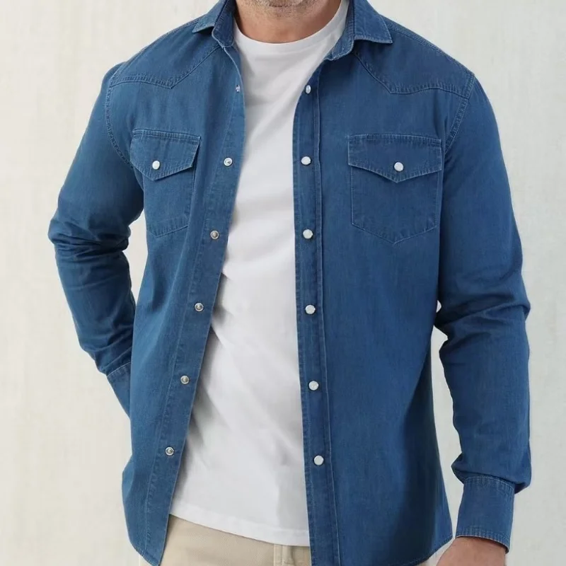 

Популярная мужская джинсовая куртка для комфортных ежедневных поездок и отдыха.