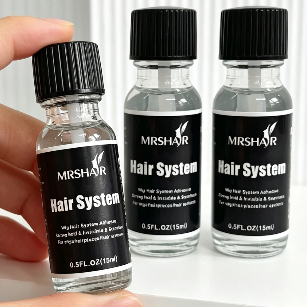 Super Hold Hair Adhesive Lace Glue & remover for Secure Hair Integration 0.5O.z. /15ml Transparent Waterproof Hair System Glue