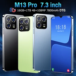 Teléfono Móvil M13pro, SmartPhone con pantalla HD 6,8, Original, 5G, Sim Dual, Android, desbloqueado, versión Global