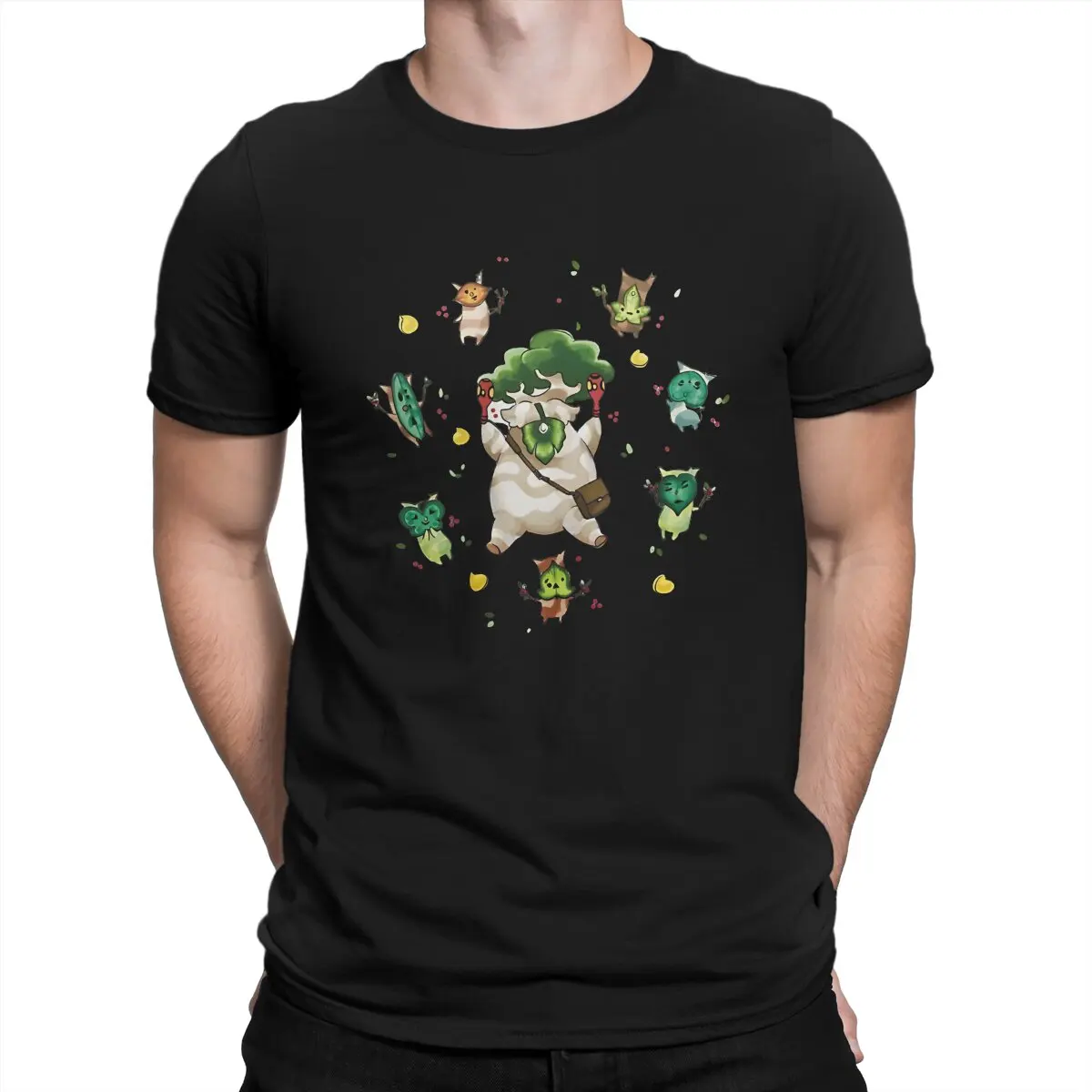 Hestu With Koroks T Shirt Men Cotton Fashion for Male T-Shirt Round Collar The Legend Of Z-Zelda Tee Shirt Short Sleeve Clothes