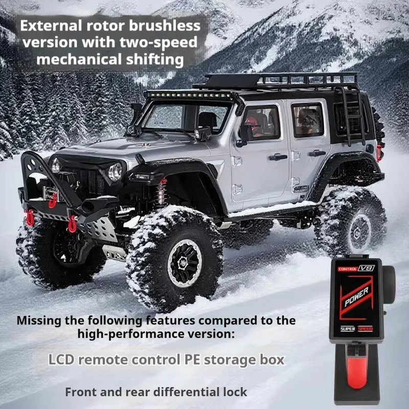 

Радиоуправляемый внедорожник Weili 104006 Pro 1/10 с бесщеточным двигателем, полноприводный, для бездорожья, игрушка для мальчиков, подарок на день рождения