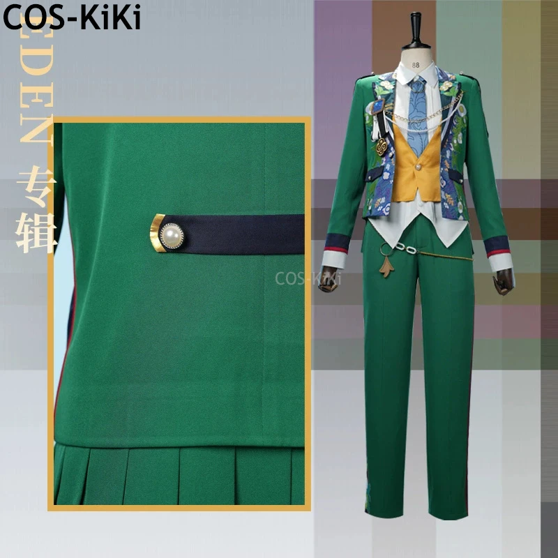 COS-KiKi Ensemble Stars 2 Ran Nagisa/Tomoe Hiyori/Saegusa Ibara/Sazanami Jun Eden Trip Album Game Suit Cosplay Costume Halloween