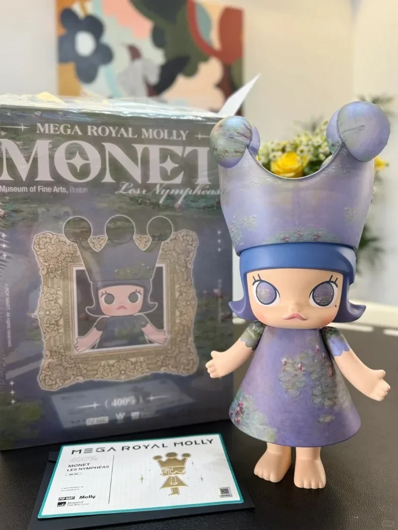 POPMART Hot Original Genuine MEGA Collection ROYAL Molly Children's Heart and Snow White 400% Figurine Blind Box Surprise Gifts