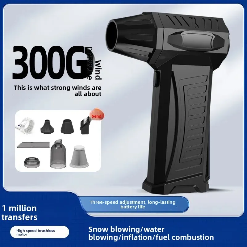 

Турбовентилятор, мини-портативный вентилятор для кемпинга на открытом воздухе, 130 000 высокоскоростных бесщеточных высокоскоростных вентиляторов, пылесборник