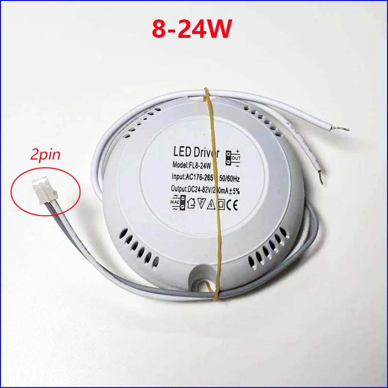 LED Driver 12-24W/24-40W SMD PCB light Ceiling Power Supply One color 2Pin And 3colors 3Pin lighting transformers By AC220V.