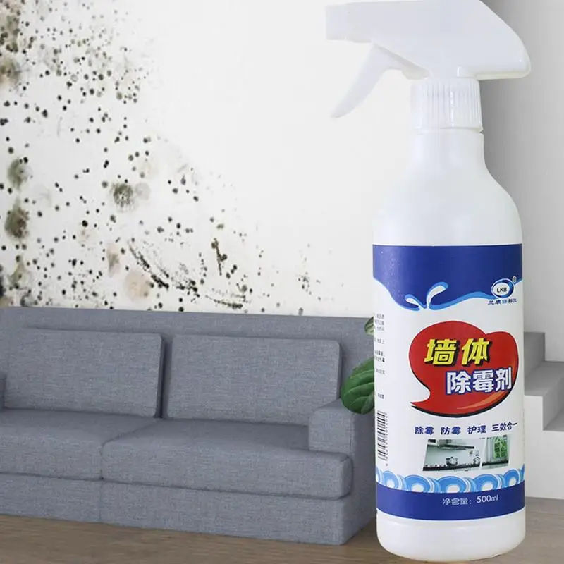 Mold Stain Cleaner Gel 500ml Wall Mold Remover Mold Cleaning Spray Multi-purpose Mildew Cleaner Mist For Washing Machine Tile