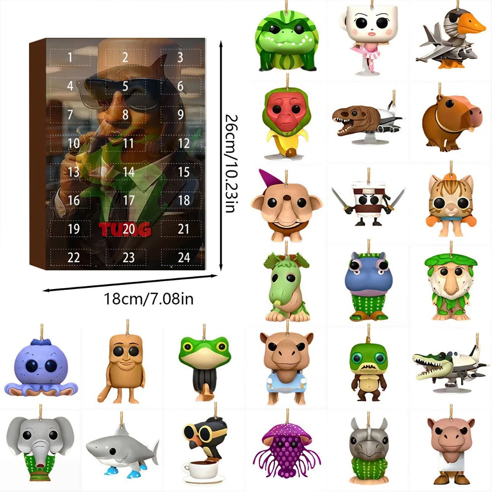 

TungTungTungSahur Figure 3D Acrylic Wooden Stick Figure Model Desktop Ornaments Tralalero Tralala Figure Unique Gifts for Friend