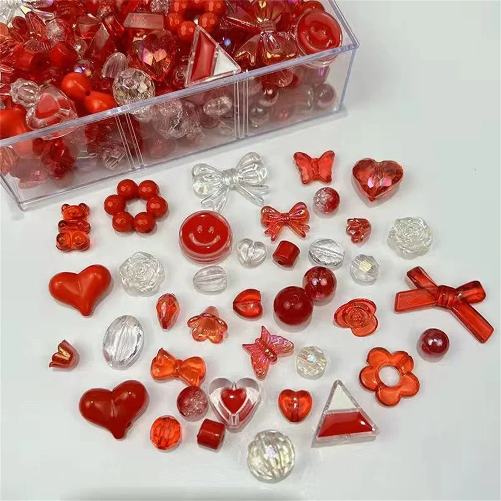 Mixed Beads Beautiful Colorful Diy Mobile Phone Chain Bracelet Mix Girl Cute Blue and Pink Hand-woven Beads Jewelry Accessories