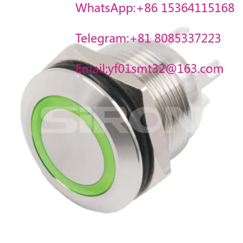 Original φ 22 stainless steel with lamp 24V220V self-repeating metal button switch H053/064