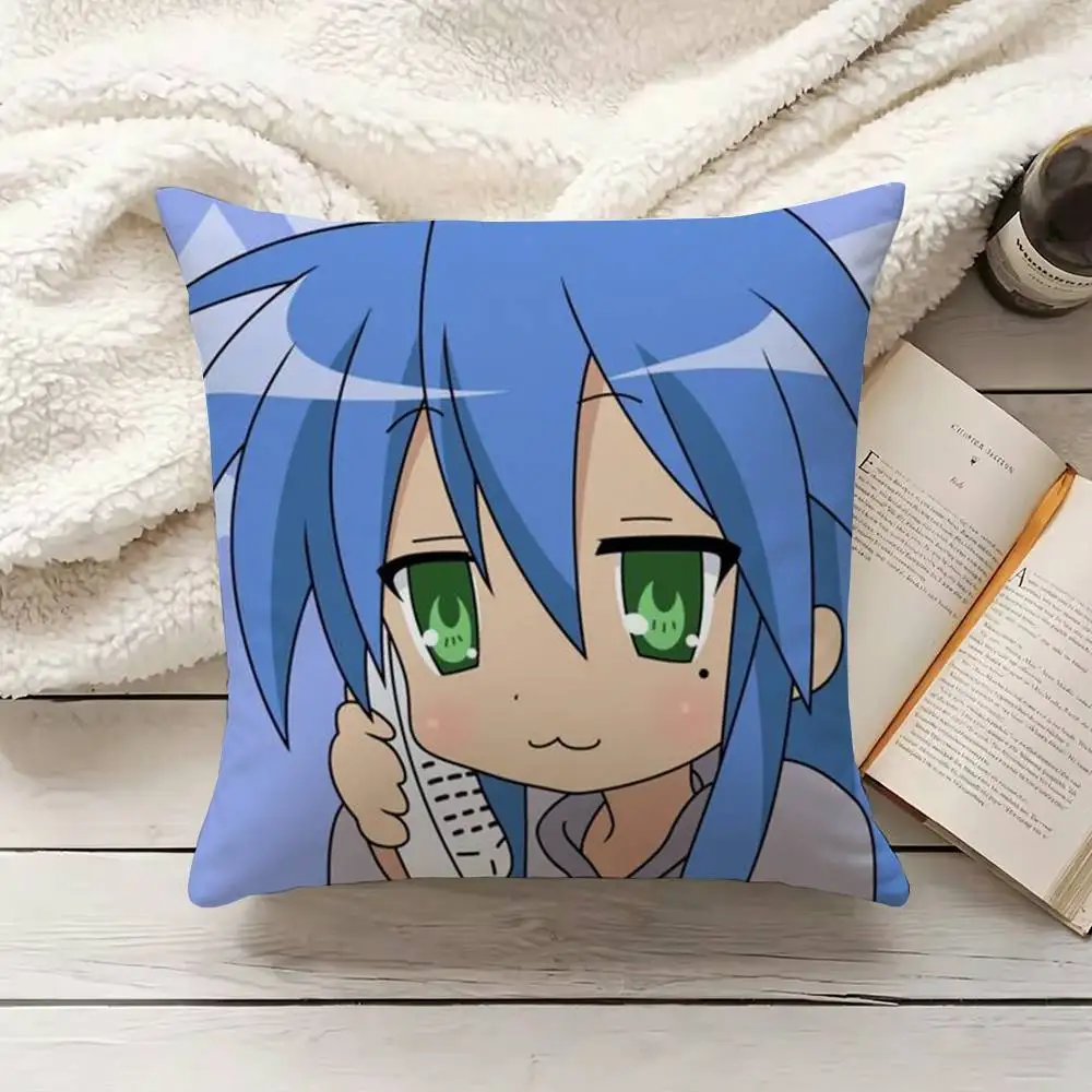 Konata Izumi Anime L-Lucky Star Girl Pillow Cover Sofa Cushion Cover Home Room Decoration Children Gift