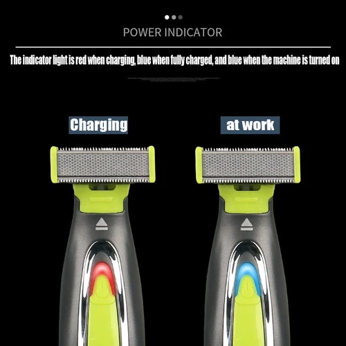 Imagen 2 del producto KVIFO MLG Afeitadora eléctrica para hombres y mujeres recortadora de cuerpo completo portátil USB hoja en forma de T maquinilla de afeitar para barba axila para lavable