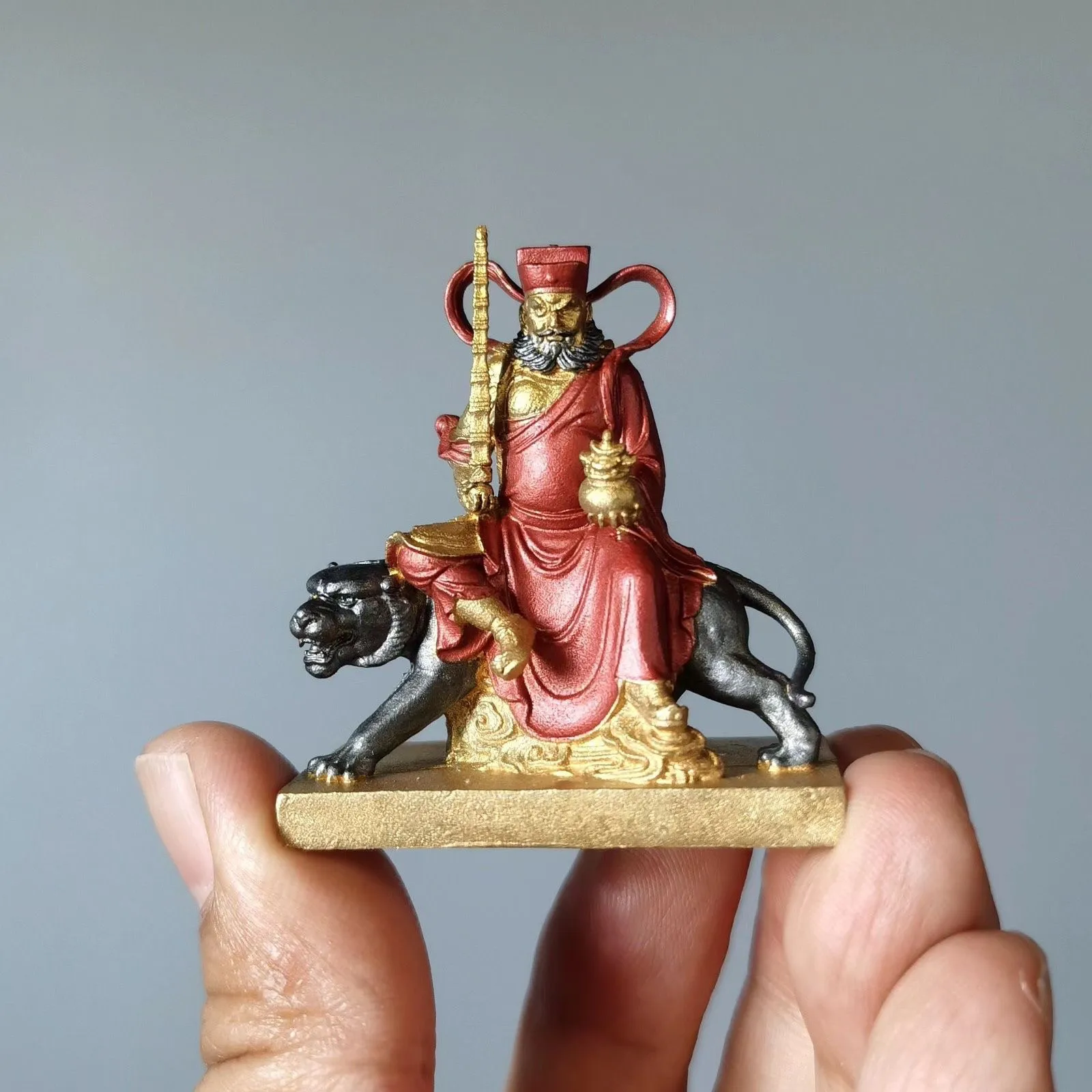 New Product Zhao Gong Mingwu God of Wealth Pure Painted Bodhisattva Offering Home Lucky Marshal Statue Living Room Decoration