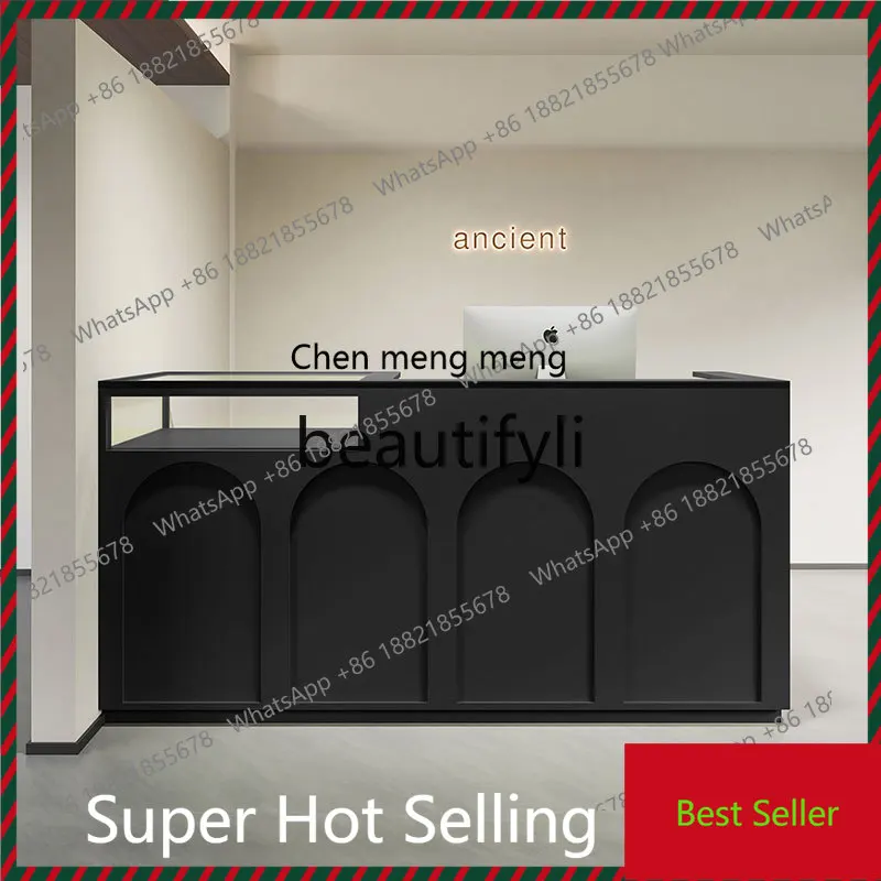 K182Korean buyer clothing store checkout counter antique bar counter high-end display cabinet