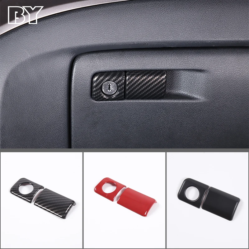 

For Honda Pilot 2015-2022 ABS Car Carbon Fiber Glove Box Switch Cover Decorative Sticker Car Interior Modification Accessories