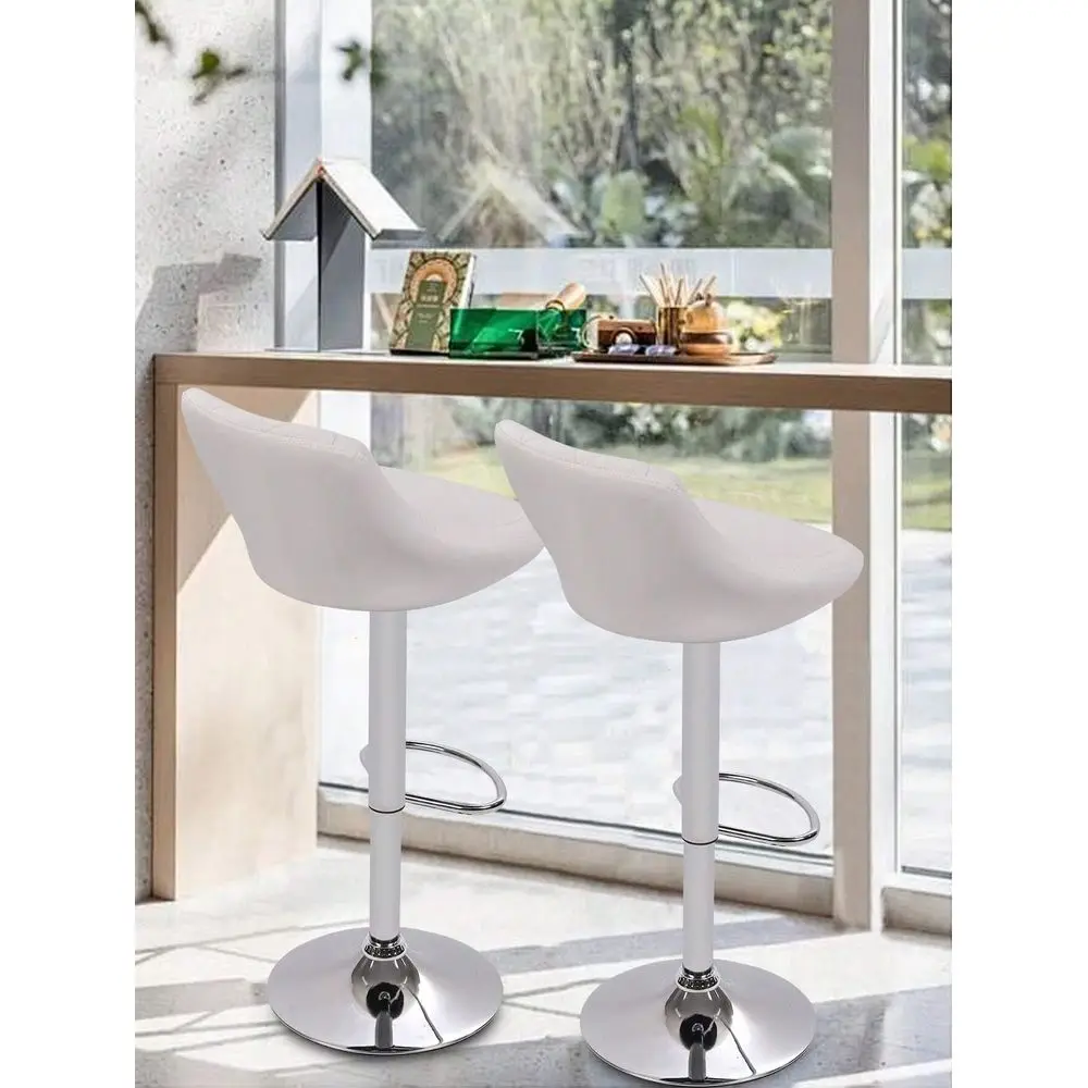 

Bar Stools Sillas Para Barra AltaHeight Bar Stools Set Of 2 Swivel Stool Barstools Height Adjustable Bar Chairs With Back PU Lea
