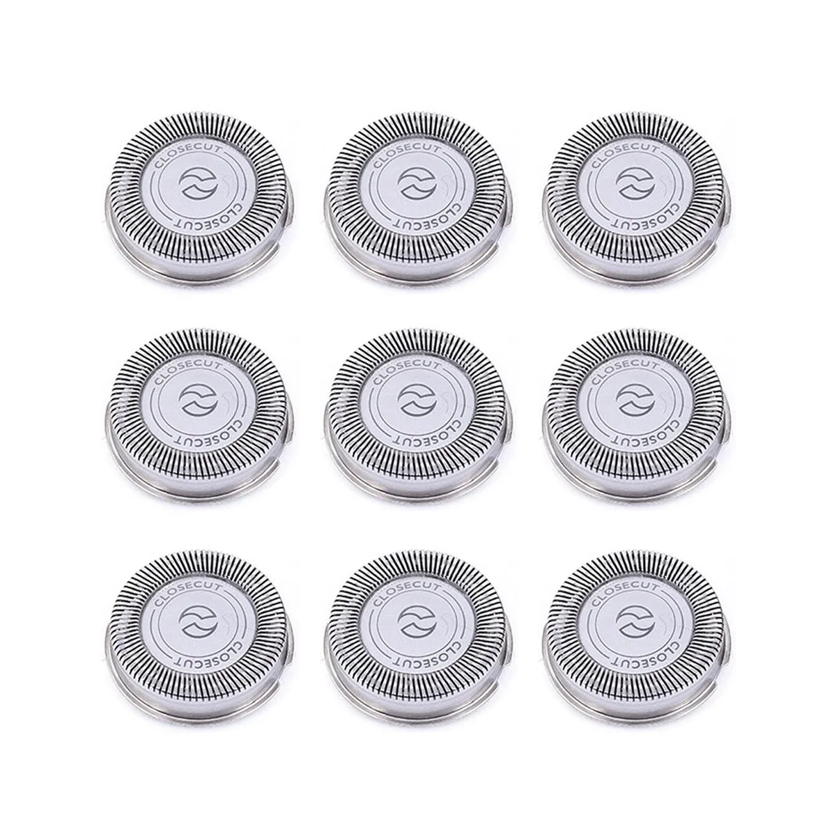 9Pack SH30 Replacement Heads for Philips Norelco Shaver Series 3000, 2000, 1000 and S738, with Durable Sharp Blades