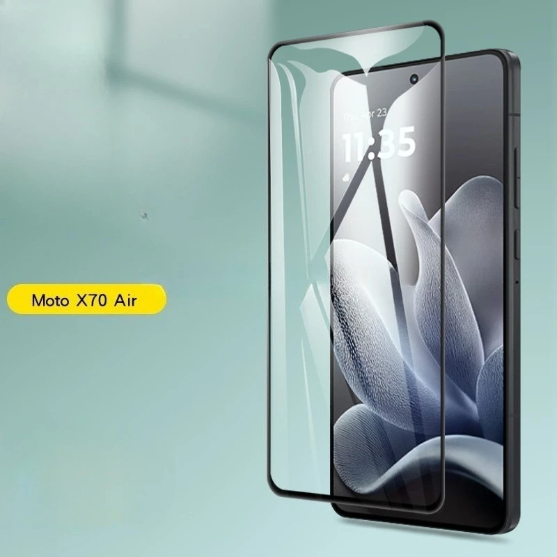 

Защитное закаленное стекло с прозрачным черным краем для Motorola Moto X70 Air, полное покрытие, защитная пленка для экрана для MOTO X70 Air X70 air