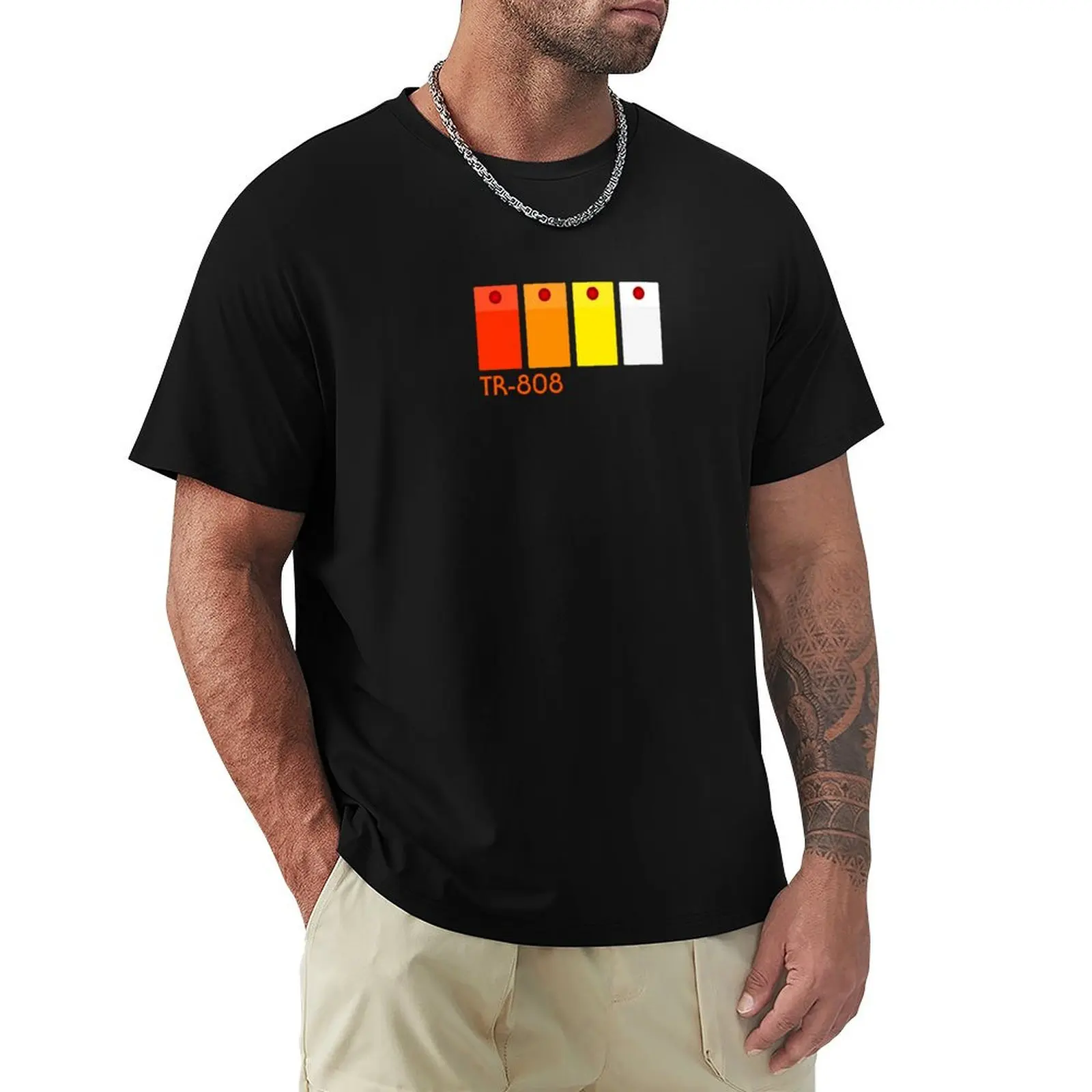 

TR 808 ROLAND acid T-Shirt Sports Casual Short Sleeve Cotton Tee