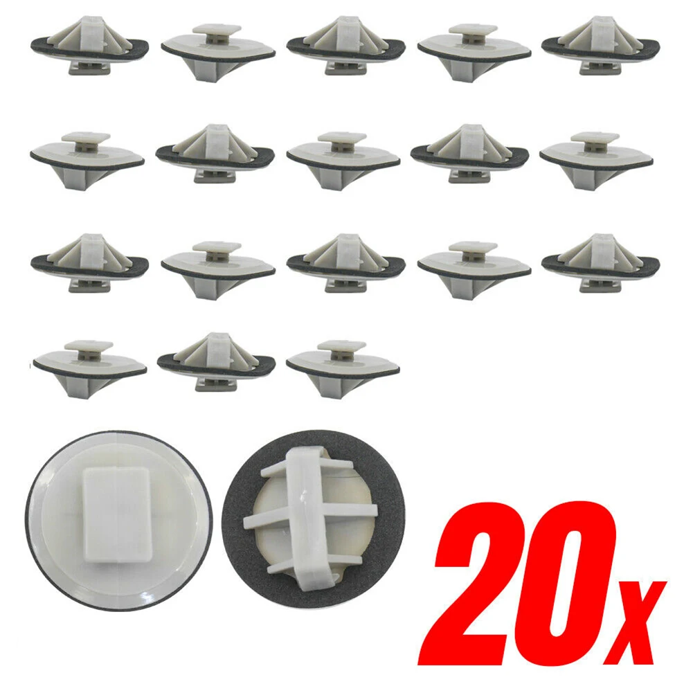 20pcs Door Panel Clip With Seal Ring Fastener Auto Side Skirt Rocker Molding Retainer Clips For Mazda BP4L-51-SJ3