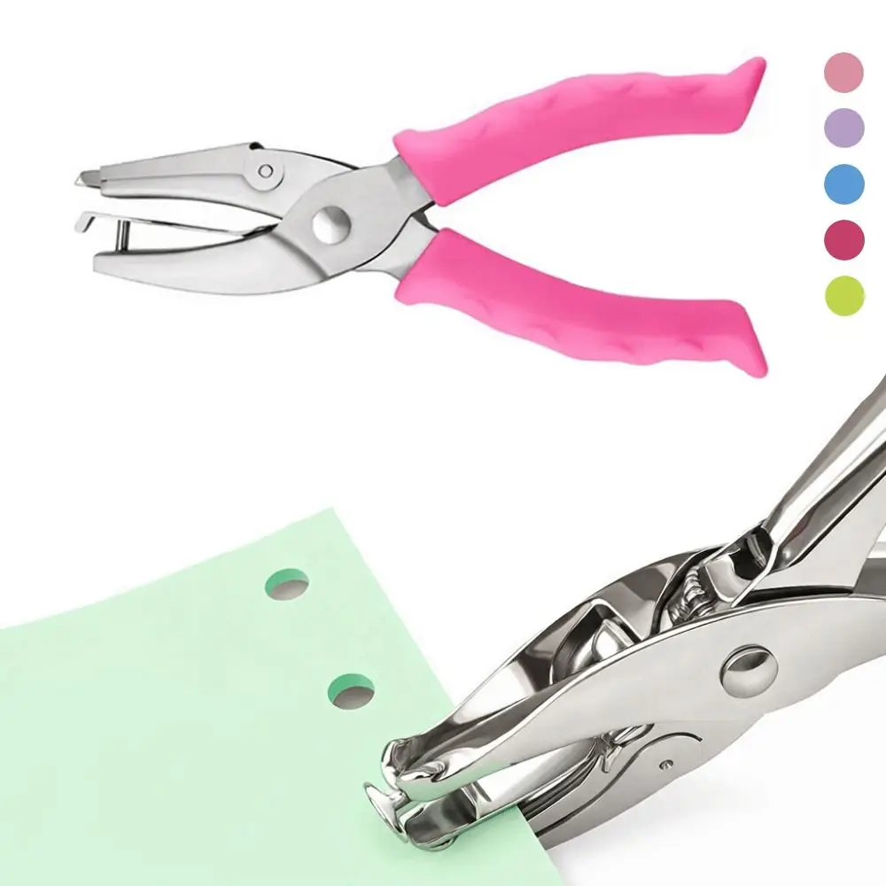 

6mm Single Hole Punch Round Hole non-slip handle Small Hole Paper Punch DIY Hand Tool Paper Punch