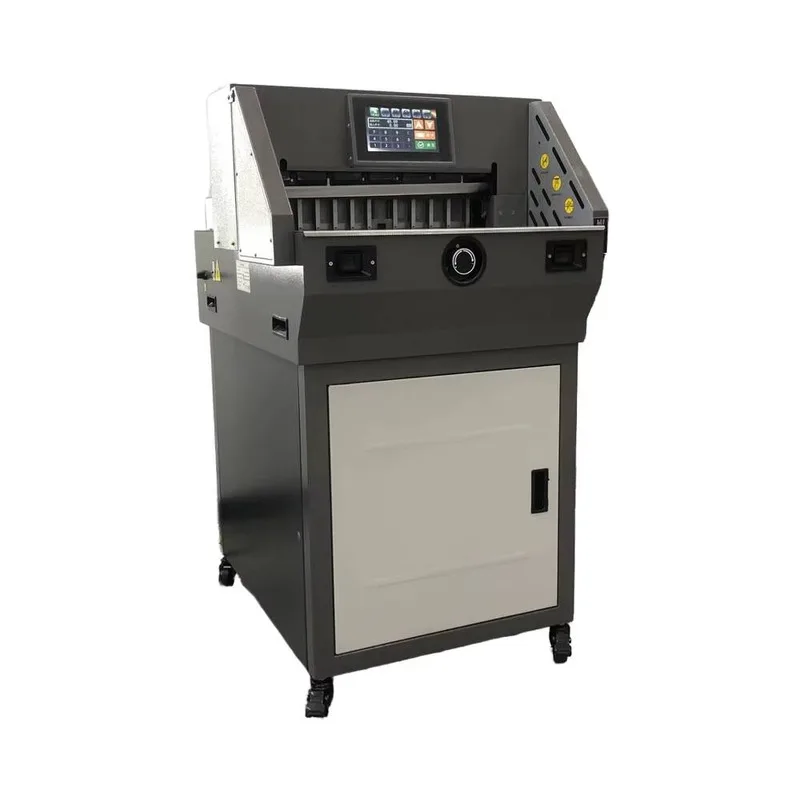 Front E460T Automatic Hot Selling Cutter 40-460Mm Safe Paper Cutting 60Mm Thickness With 7Inch Screen 2
