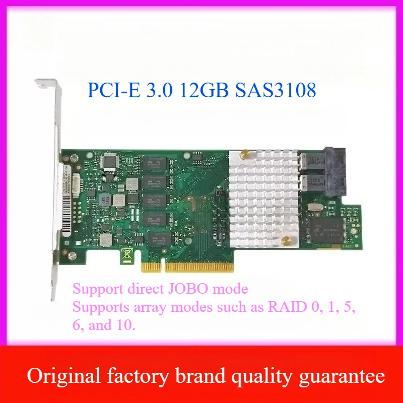 For Supermicro AOC-S3108L-H8IR LSI 9361-8I SAS3 12Gb/s RAID Card 2GB Cache PCIe 3.0 x8