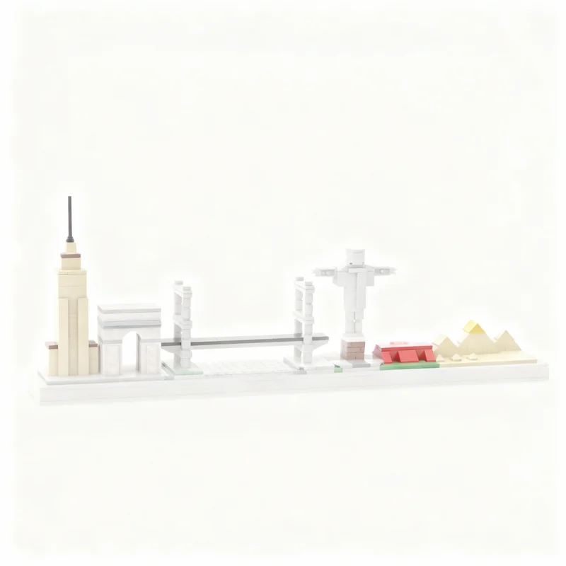 

546pcs MOC Mini Landmarks Wave 1 Architecture Model Building Blocks Construction Toy Christmas Gifts DIY Creative Idea Education
