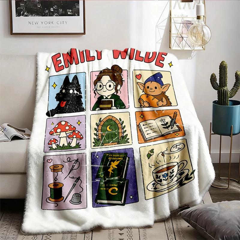 Emily Wilde Comfort Comfy Blanket, Dryadology, Heather Fawcett Merch, Book Lover Flannel Throw Flannel Blanket Gift