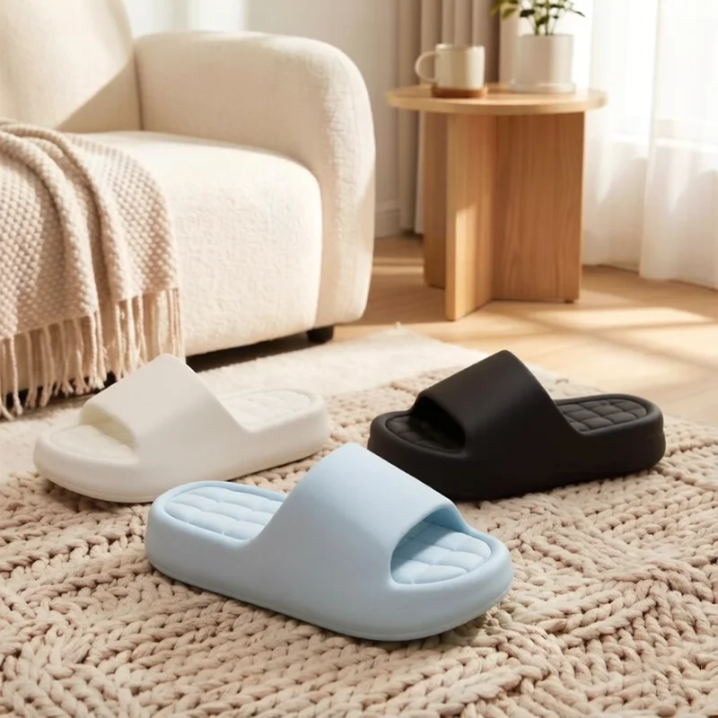 

New Thick Bottom Summer Slippers for Women Indoor Non Slip Summer Home Slippers Woman 2026 Outdoor Comfy Beach Eva Slippers