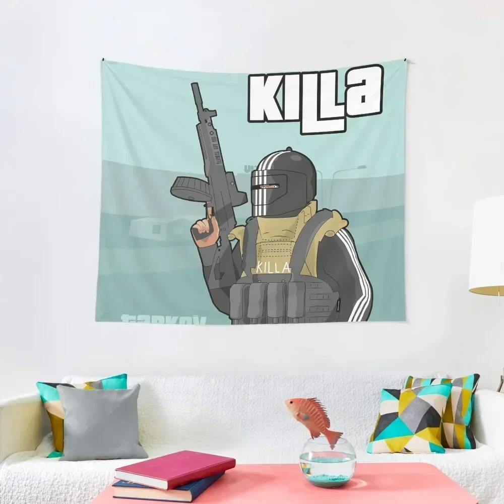 

KIlla - Escape From Tarkov - GTA Style (blue) Tapestry Room Decorations Outdoor Decoration Tapestry