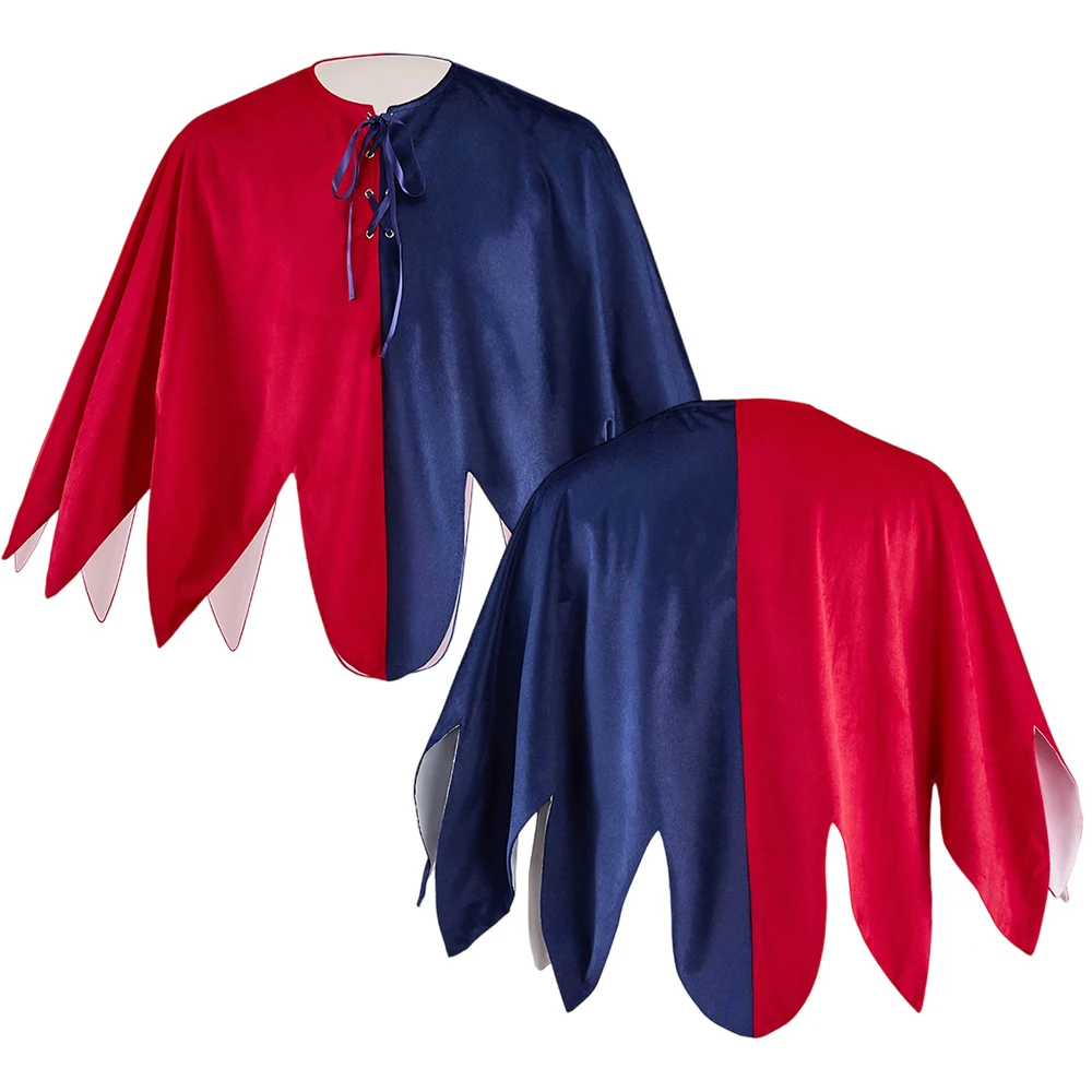 

Хэллоуин Клоун Косплей Костюм Унисекс Необычная Необычная Короткая Накидка Пасхальный Карнавал Ужас Тема Вечеринки Маскировка Плащ Вампира