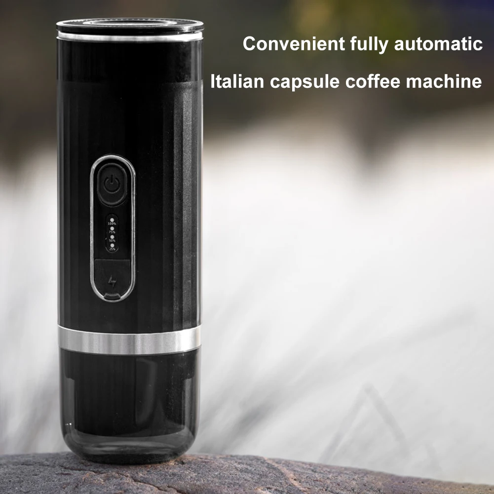 3 in1 Portable Coffee Maker Travel Coffee Maker Compatible with Capsule & Ground Coffee Capsules Coffee Maker for Home Office RV