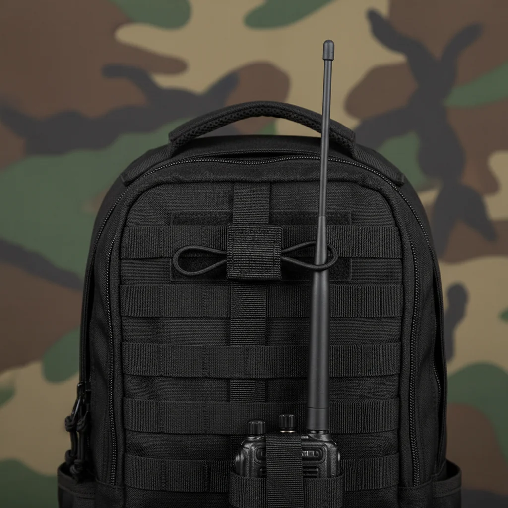 PTT Antenna Holder Heavy Duty Tactical Molle Clip for Gear Outdoor Hiking Camping ABS Plastic Durable Accessory